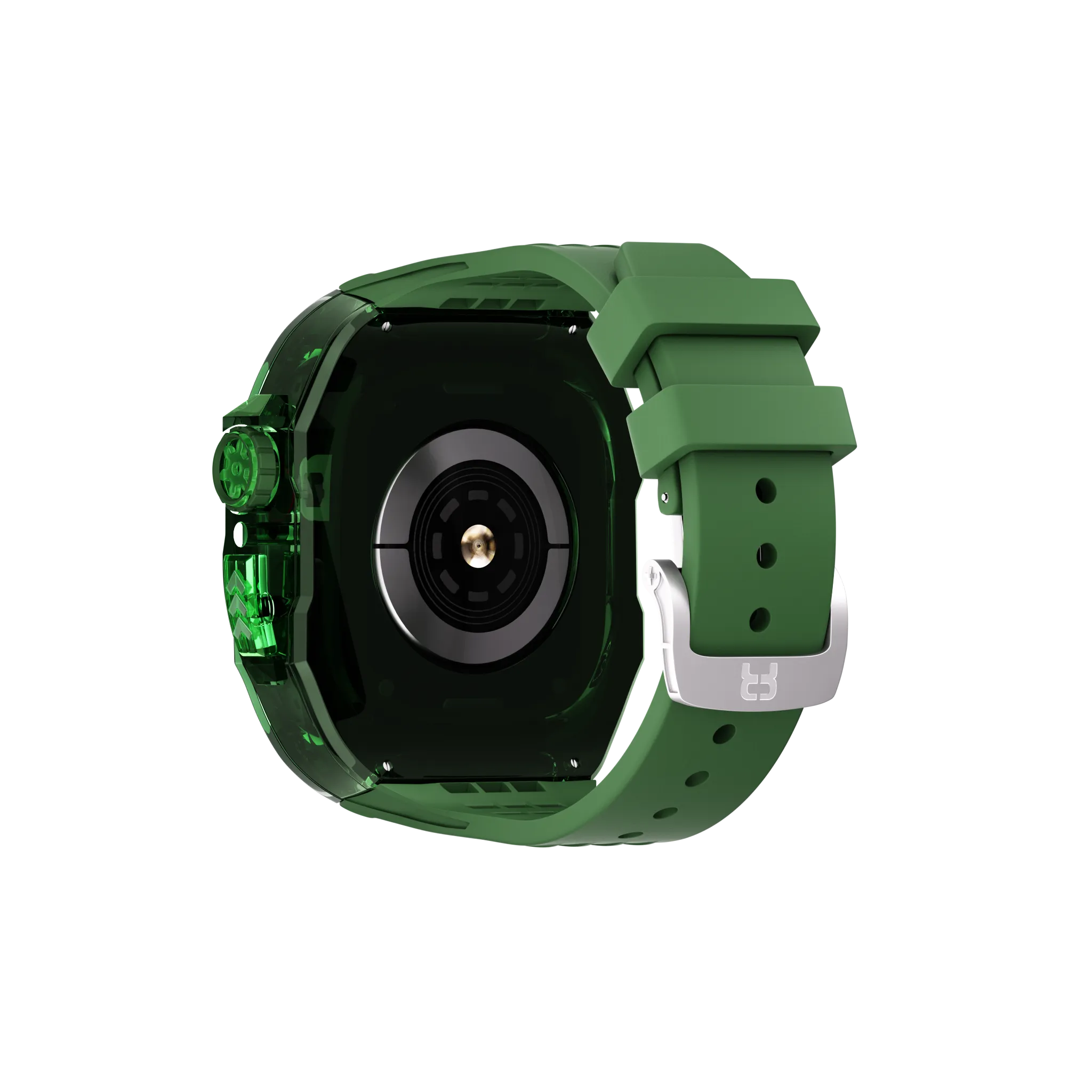 Reqior Apple Watch 45mm Polymer Case with Rubber Strap (Green)