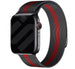 Apple Watch Milanese-Armband (Schwarz/Rot)