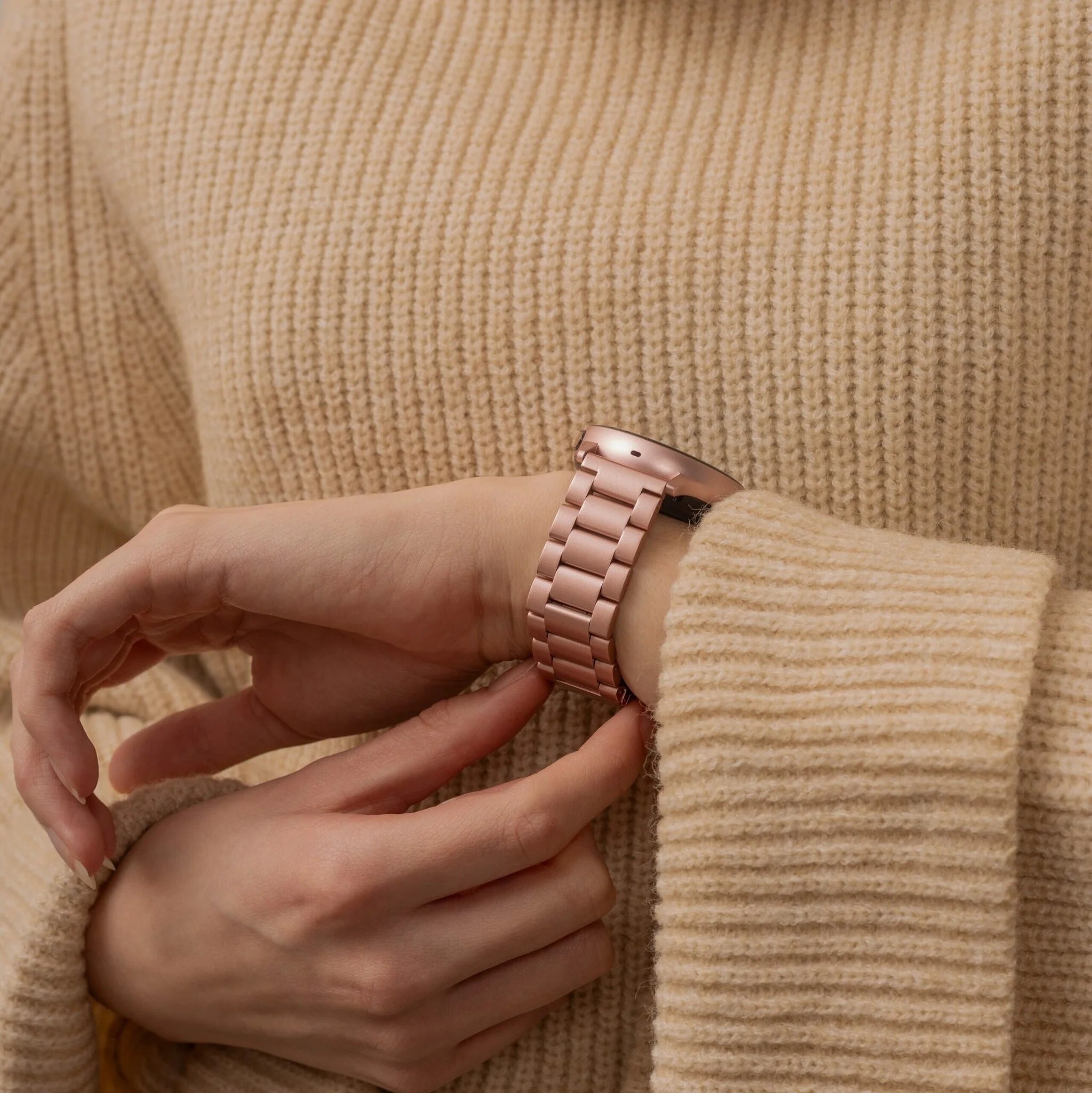 Samsung Galaxy Watch 3 45mm Stahlarmband (Rosa)