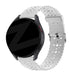 Bandz Gard Pro Health Smartwatch 3 - 41mm Patterned Silicone Strap (White)