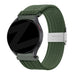 Bandz TicWatch 22mm geflochtenes Nylon Band (Olivgrün)