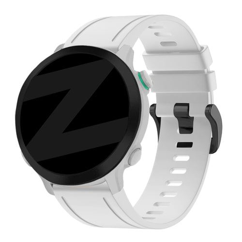 Bandz Garmin Approach S70 - 42mm Silikonarmband mit Schnalle (Weiß)