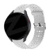 Bandz Xiaomi Amazfit GTS Silikonarmband mit Blumenmuster (Weiß)
