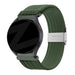 Bandz Huawei Watch GT 5 - 46mm geflochtenes Nylon Band (Olivgrün)