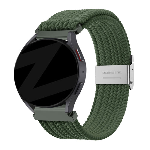 Bandz Garmin Forerunner 645 Woven Nylon Strap (Olive Green)