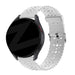 Bandz Polar Ignite 3 Silikonarmband mit Blumenmuster (Weiß)