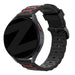 Bandz Redmi Watch 5 Lite Sportarmband gestreift (Schwarz/Rot)