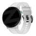 Bandz Garmin Fenix 7s Silikonarmband mit Schnallenverschluss (Weiß)
