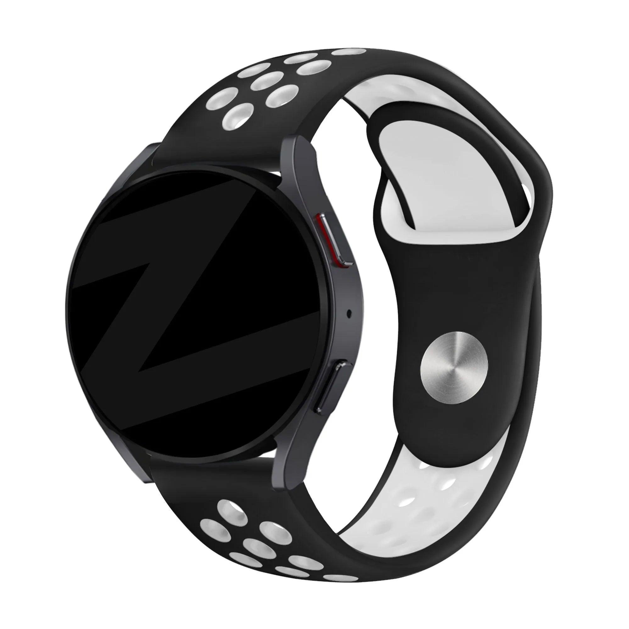 Bandz Actyve Smartwatch 20mm Sport Strap 'Deluxe' (Black/White)