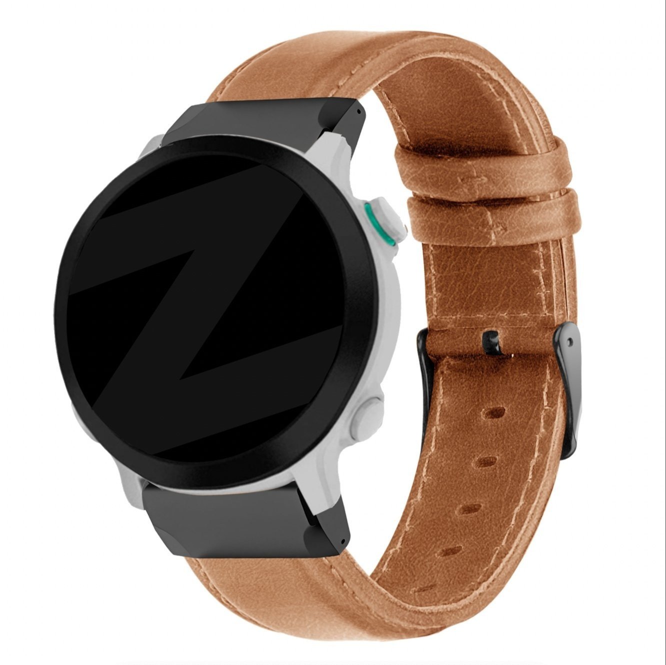 Bandz Garmin Approach S70 - 47mm Lederarmband (Braun)