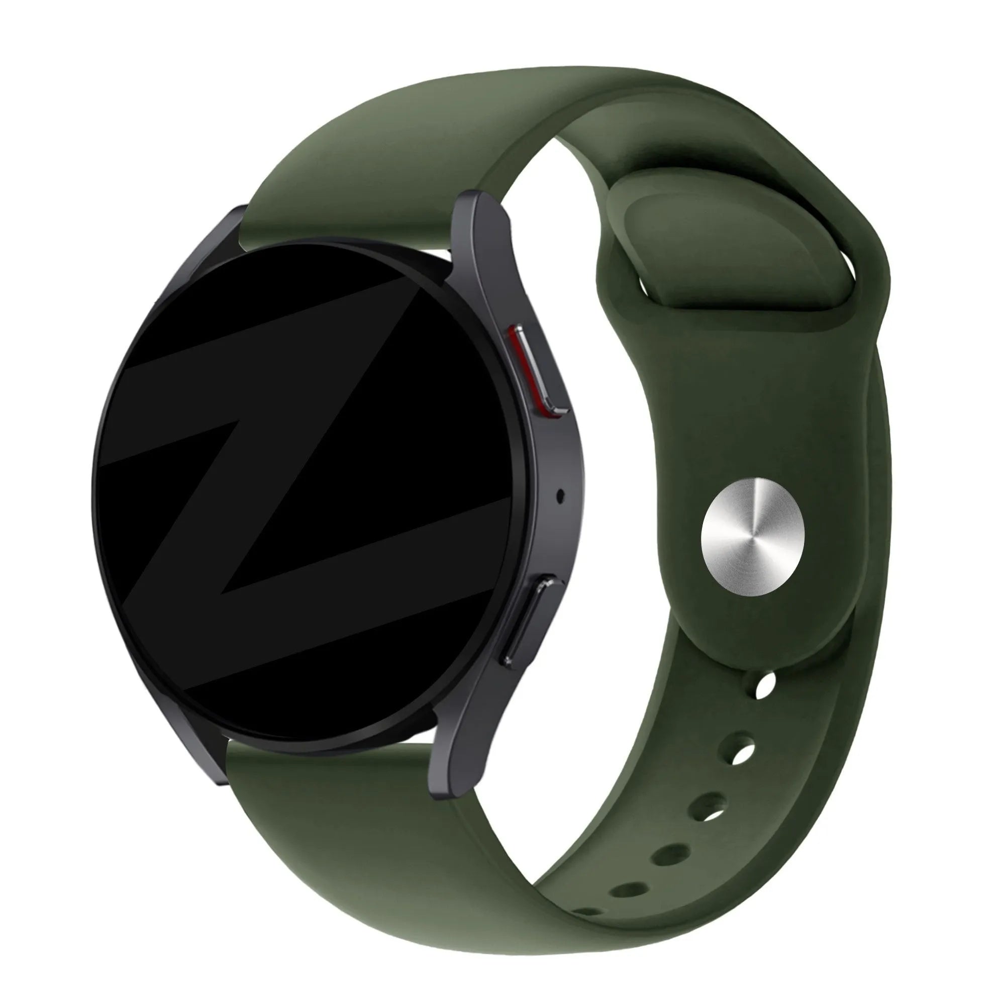 Bandz Gard Pro Health Smartwatch 3 - 41mm Sportarmband 'Deluxe' (Olivgrün)