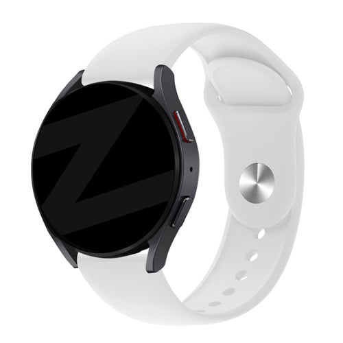 Bandz Amazfit Active 3 Premium Sport Strap 'Deluxe' (White)