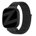 Bandz Fitbit Sense Nylon Loop-Armband (Schwarz)