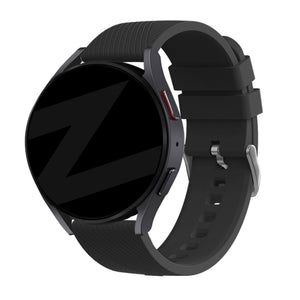 Bandz Amazfit Active 2 Silikonarmband 'Deluxe' (Schwarz)