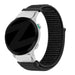 Bandz Garmin Forerunner 965 Nylon Loop-Armband (Schwarz)