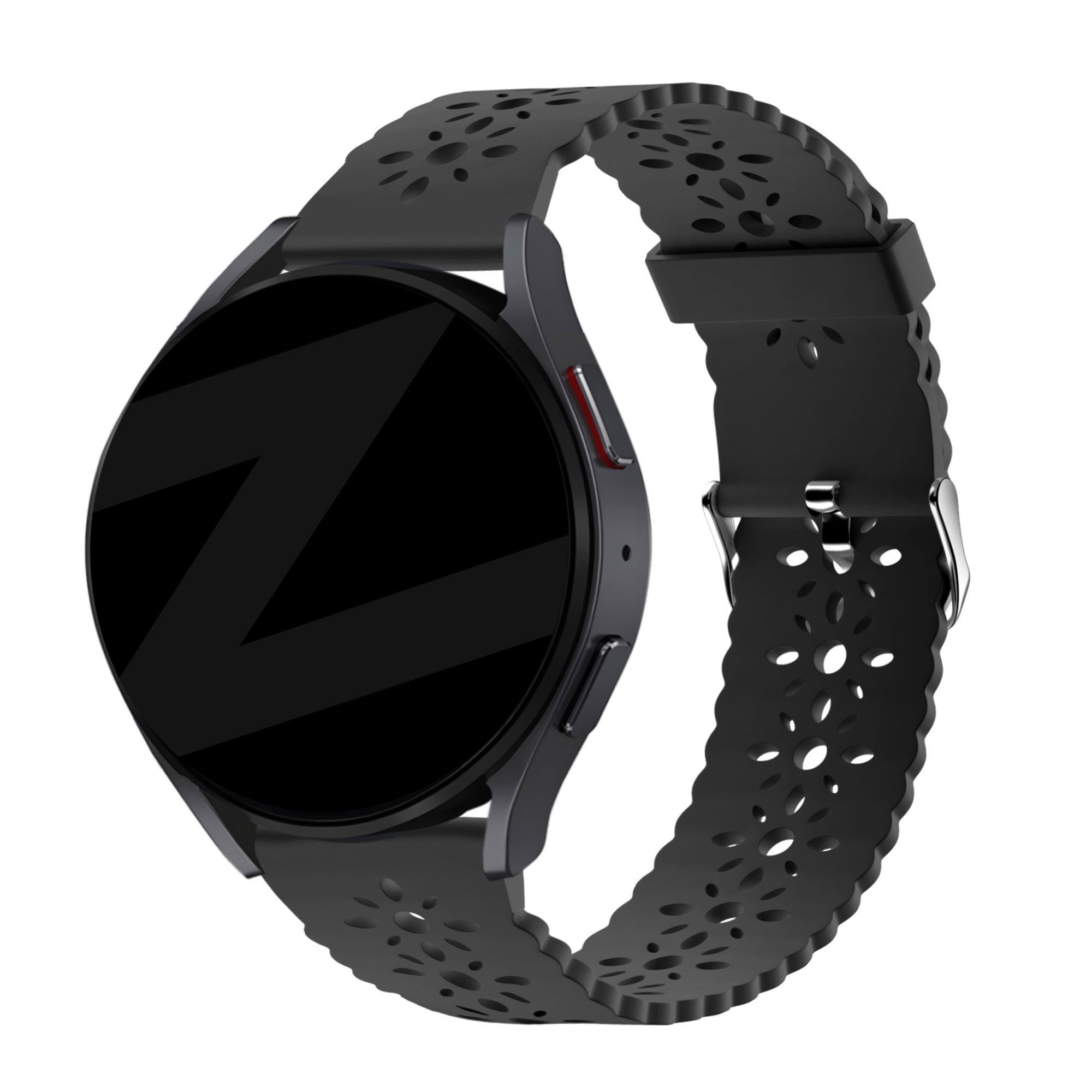 Bandz Gard Pro Health Smartwatch 3 - 41mm Patterned Silicone Strap (Black)