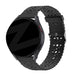 Bandz Samsung Galaxy Watch 5 Pro Silicone Strap with Cutouts (Black)