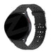 Bandz Samsung Galaxy Watch 6 40mm Silikonarmband mit Blumenmuster (Schwarz)