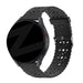 Bandz Amazfit Bip U (Pro) Silikonarmband mit Blumenmuster (Schwarz)
