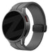 Bandz Samsung Galaxy Watch 4 Classic 46mm D-Schnalle Silikonarmband (Dunkelgrau)