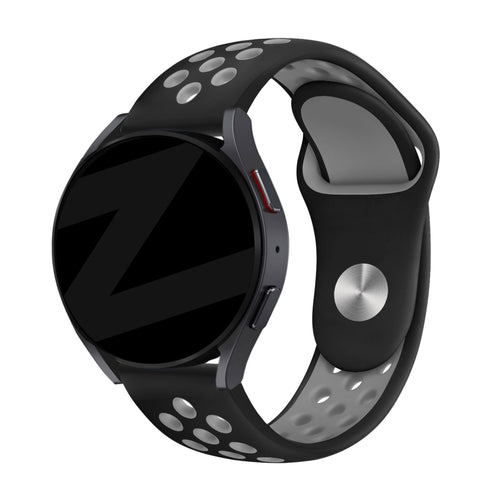 Bandz Huawei Watch GT 7 - 46mm Sportarmband 'Deluxe' (Schwarz/Grau)