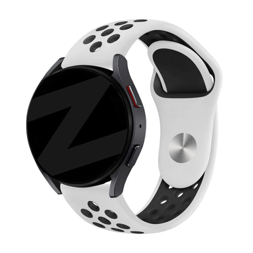 Bandz Amazfit Active 2 Sportarmband 'Deluxe' (Weiß/Schwarz)