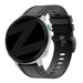 Bandz Garmin Fenix 8 - 43mm Silikonarmband mit Schnalle (Schwarz)