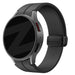 Bandz Samsung Galaxy Watch 6 Classic 43mm D-Schnalle Silikonarmband (Schwarz)