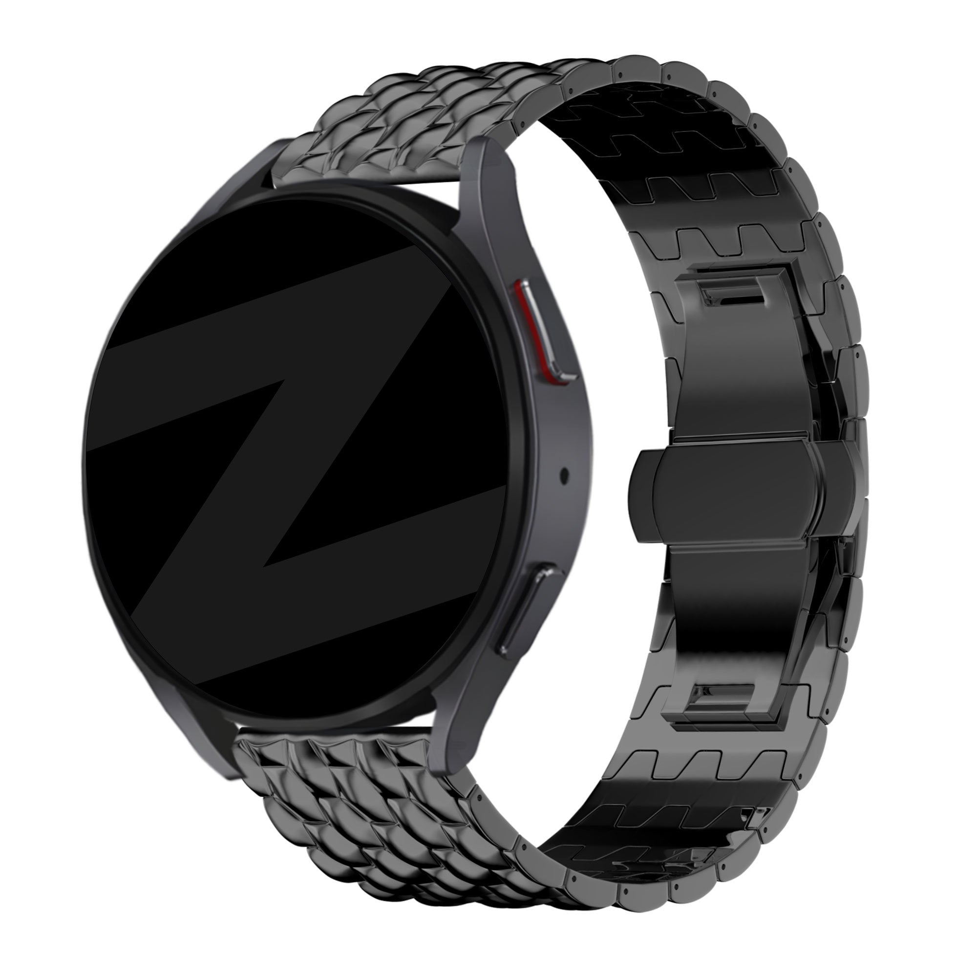 Bandz Huawei Watch 5 - 46mm Stahlarmband 'Dragon' (Schwarz)