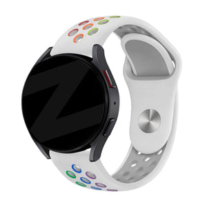 Bandz Coros Apex 2 Sportarmband 'Deluxe' (Weiß/Regenbogen)
