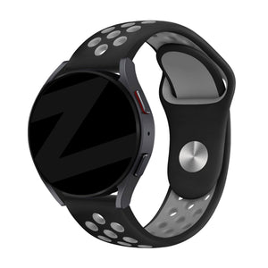 Bandz Huawei Watch 5 - 46mm Sport Strap 'Deluxe' (Black/Grey)