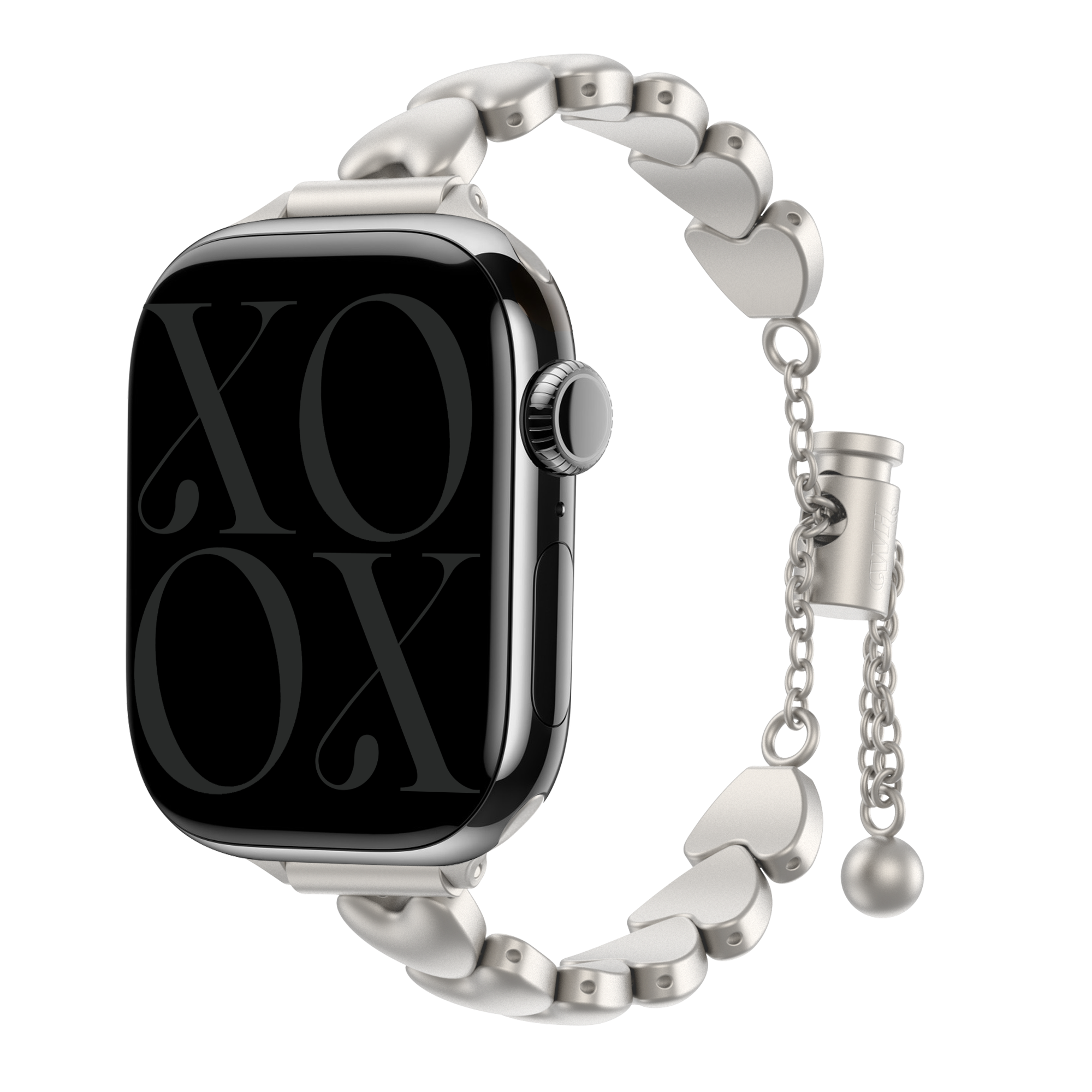 xoxo Wildhearts Apple Watch Stahlarmband 'Hearts' (Polarstern)