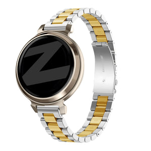 Bandz Pebble Round 2 - 14mm Steel Strap 'Classic' (Silver/Gold)