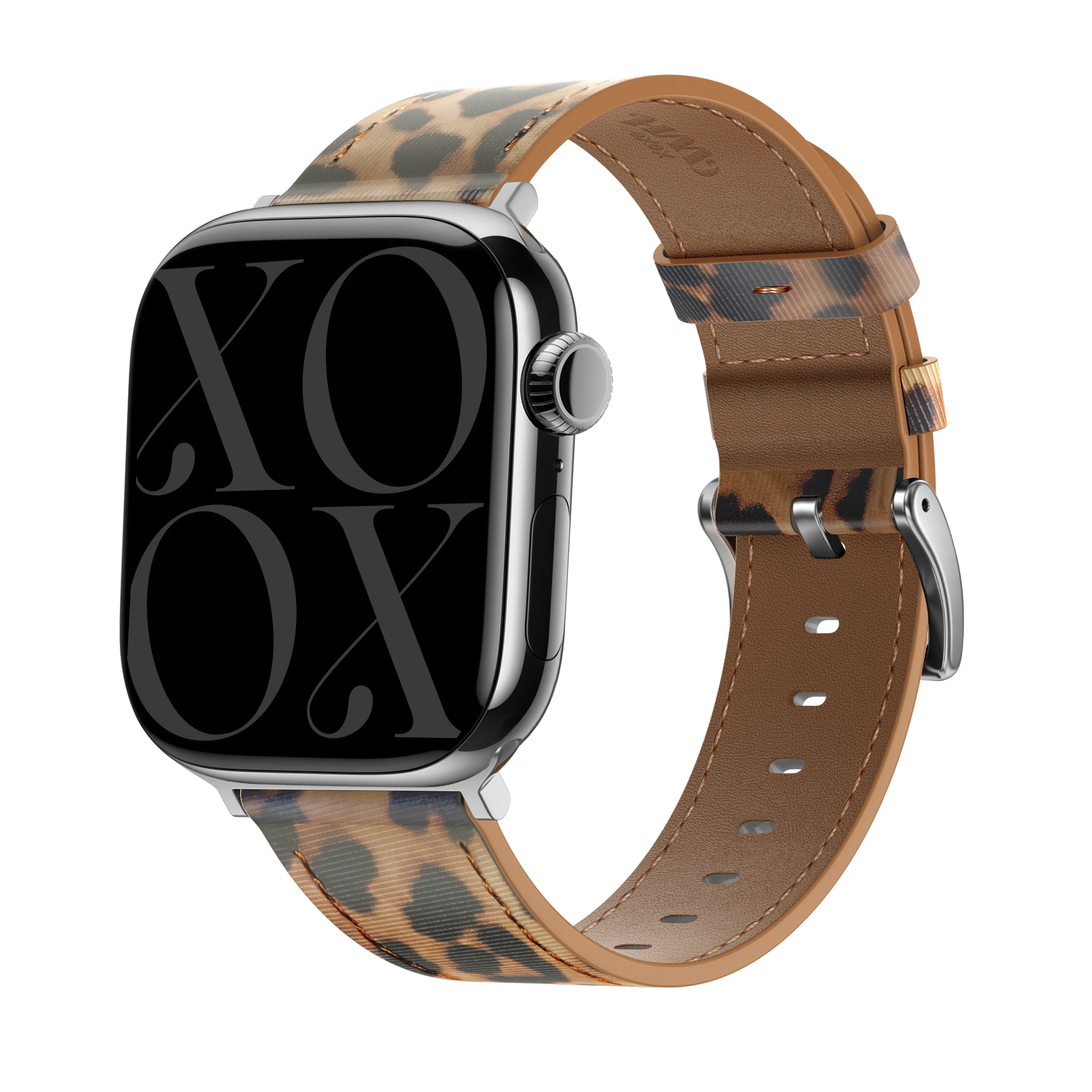xoxo Wildhearts Apple Watch Lederarmband (Leopard)