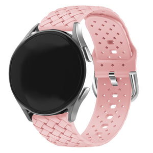 Withings ScanWatch Nova Geflochtenes Silikonarmband (Rosa)