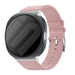 Samsung Galaxy Watch 8 - 44mm Gebürstetes Lederarmband (Rosa)