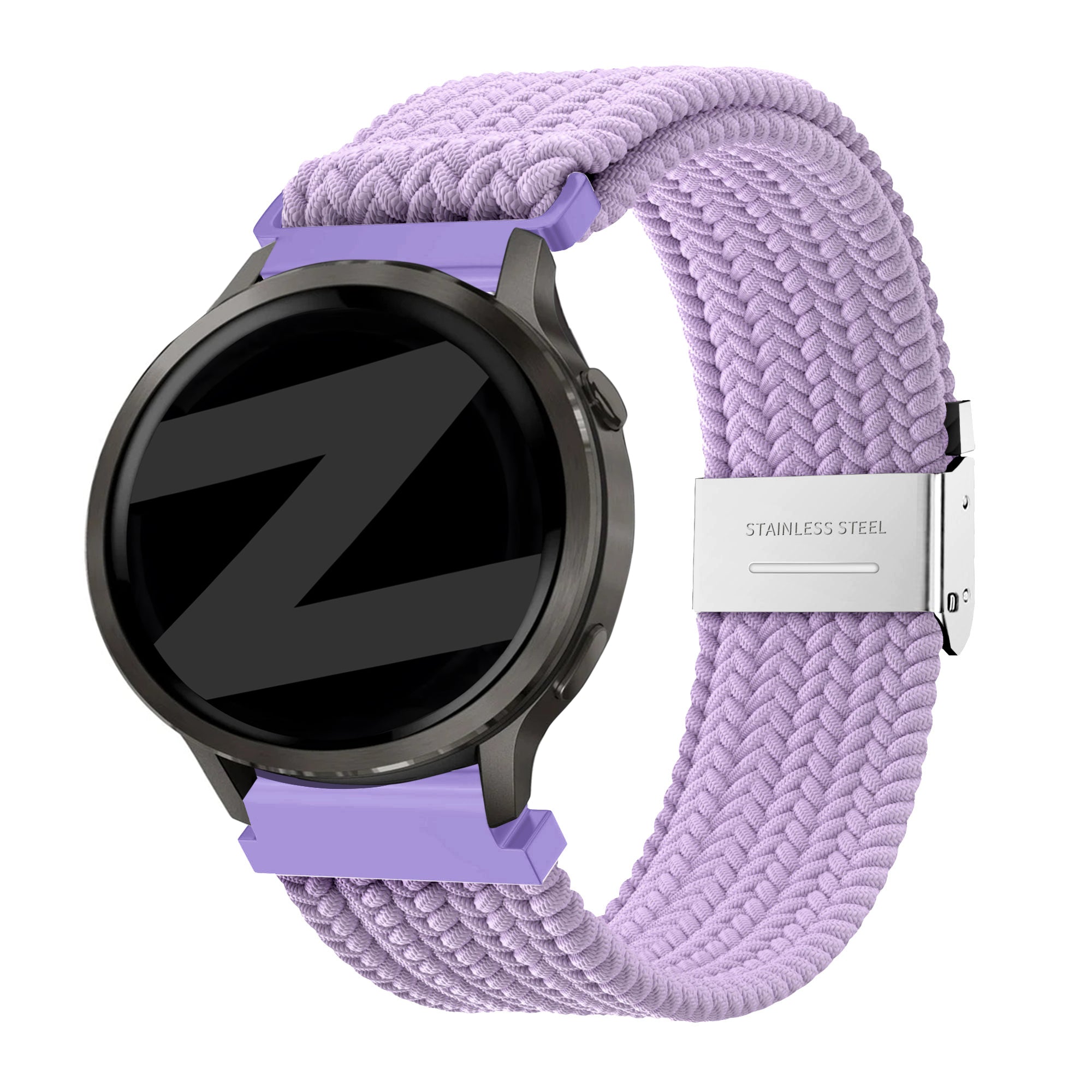 Bandz Garmin Forerunner 70 Gewebtes Nylonarmband (Hell Lila)