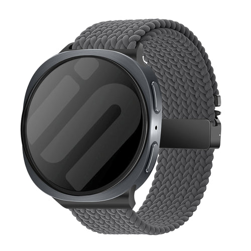 Samsung Galaxy Watch 8 - 40mm Braided Strap with P-Buckle (Dark Grey)