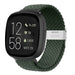 Fitbit Versa 3 verstellbares geflochtenes Armband (Olivgrün)