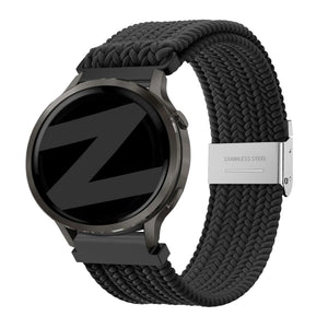 Bandz Garmin Forerunner 170 Gewebtes Nylonarmband (Schwarz)