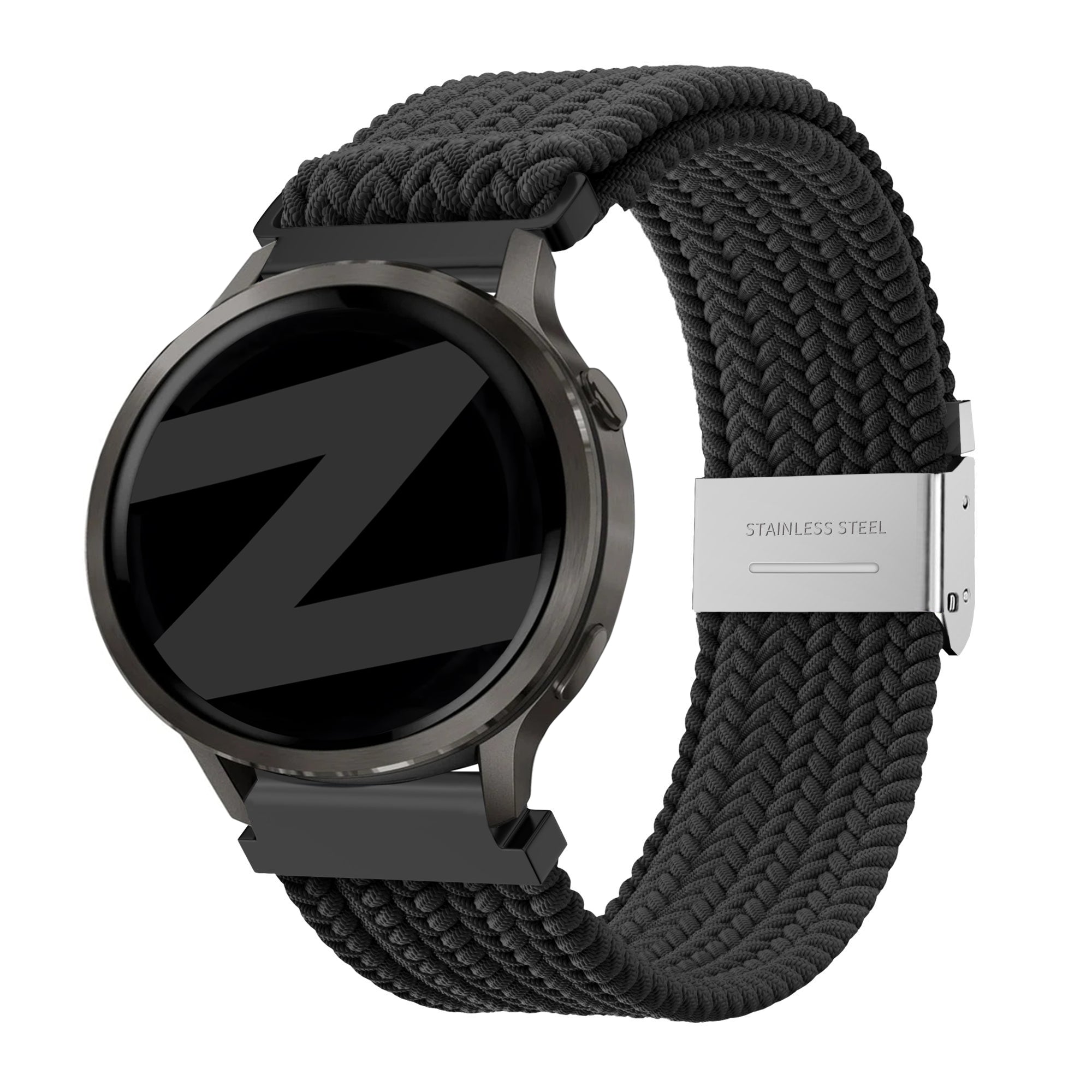 Bandz Garmin Bounce 2 Gewebtes Nylonarmband (Schwarz)