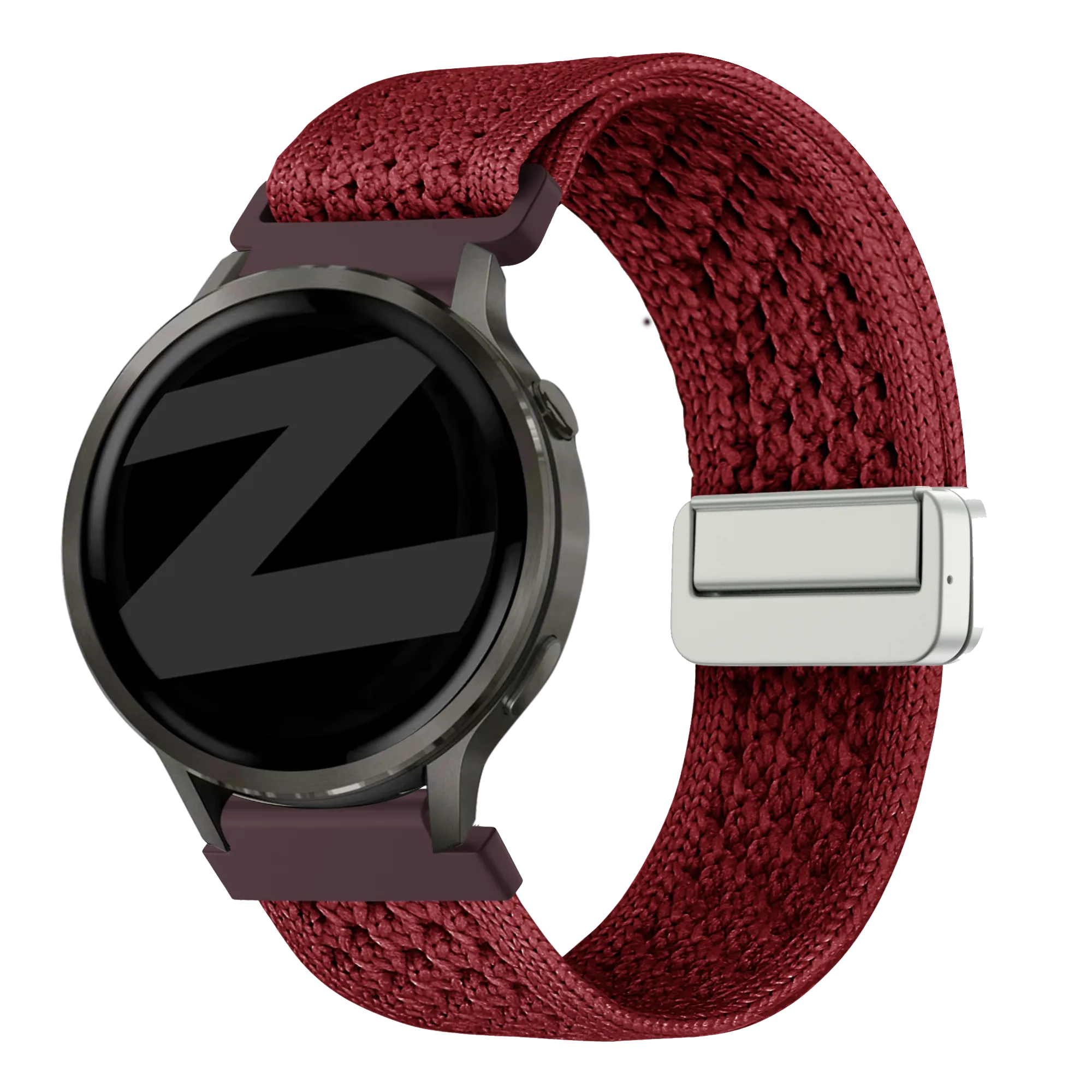 Bandz Garmin Approach J1 Vintage Nylon Strap (Wine Red)