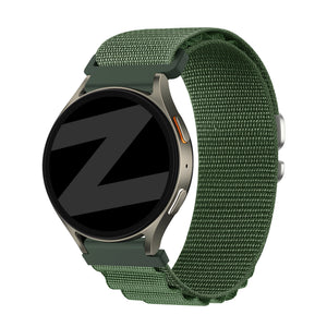 Bandz Samsung Galaxy Watch 3 - 41mm Alpine Nylon Strap (Army Green)