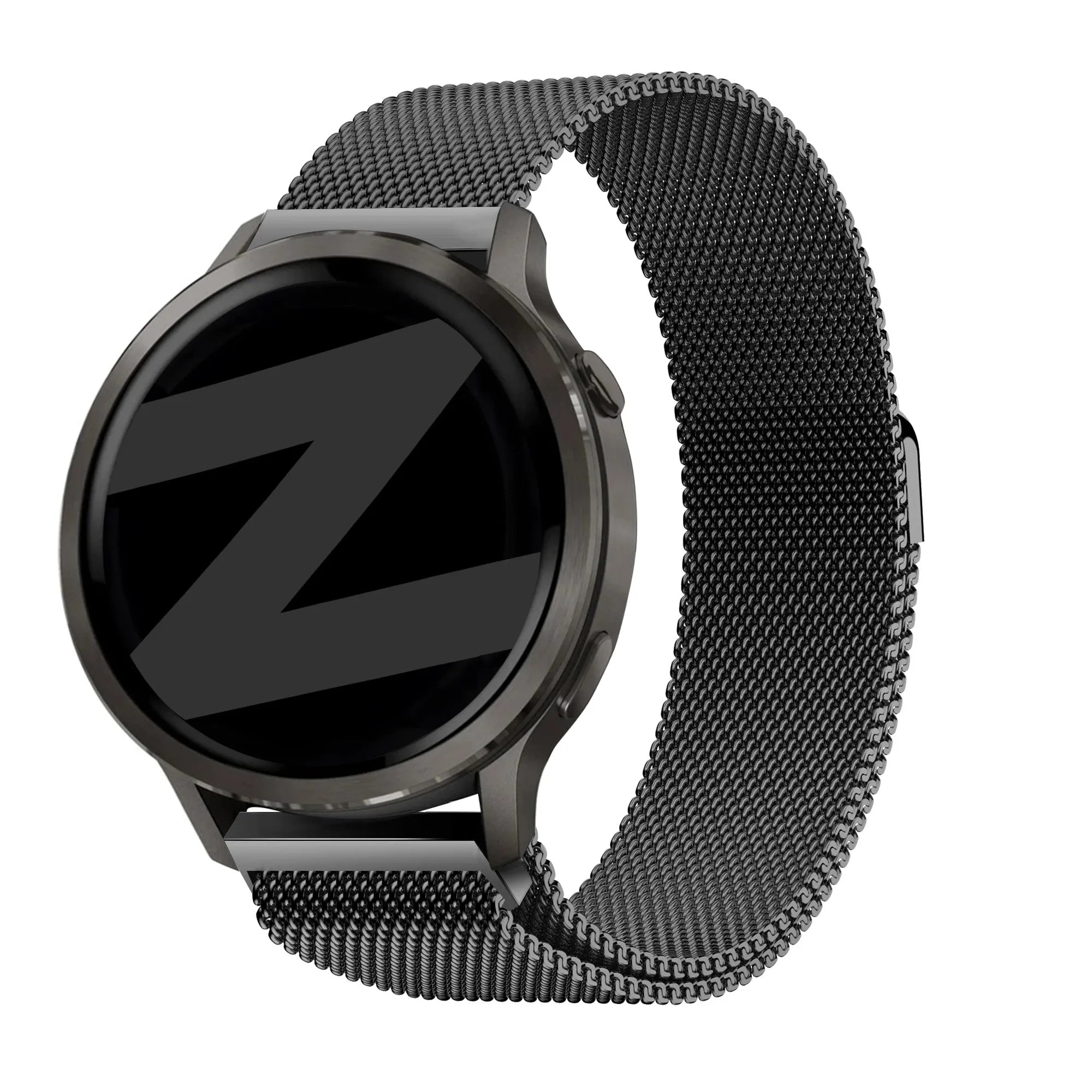Bandz Garmin Forerunner 265s Milanese Loop Armband (Schwarz)