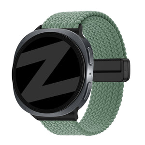 Bandz Samsung Galaxy Watch 8 Classic Magnetisch Geflochtenes Armband (Viridiangrün)