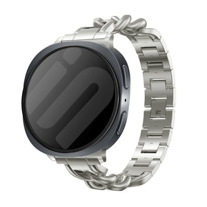 Samsung Galaxy Watch 9 - 44mm Stahl Kettenarmband (Polarstern)
