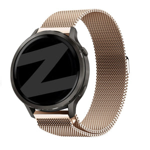Bandz Garmin Vivoactive 4s Milanese Loop Armband (Roségold)