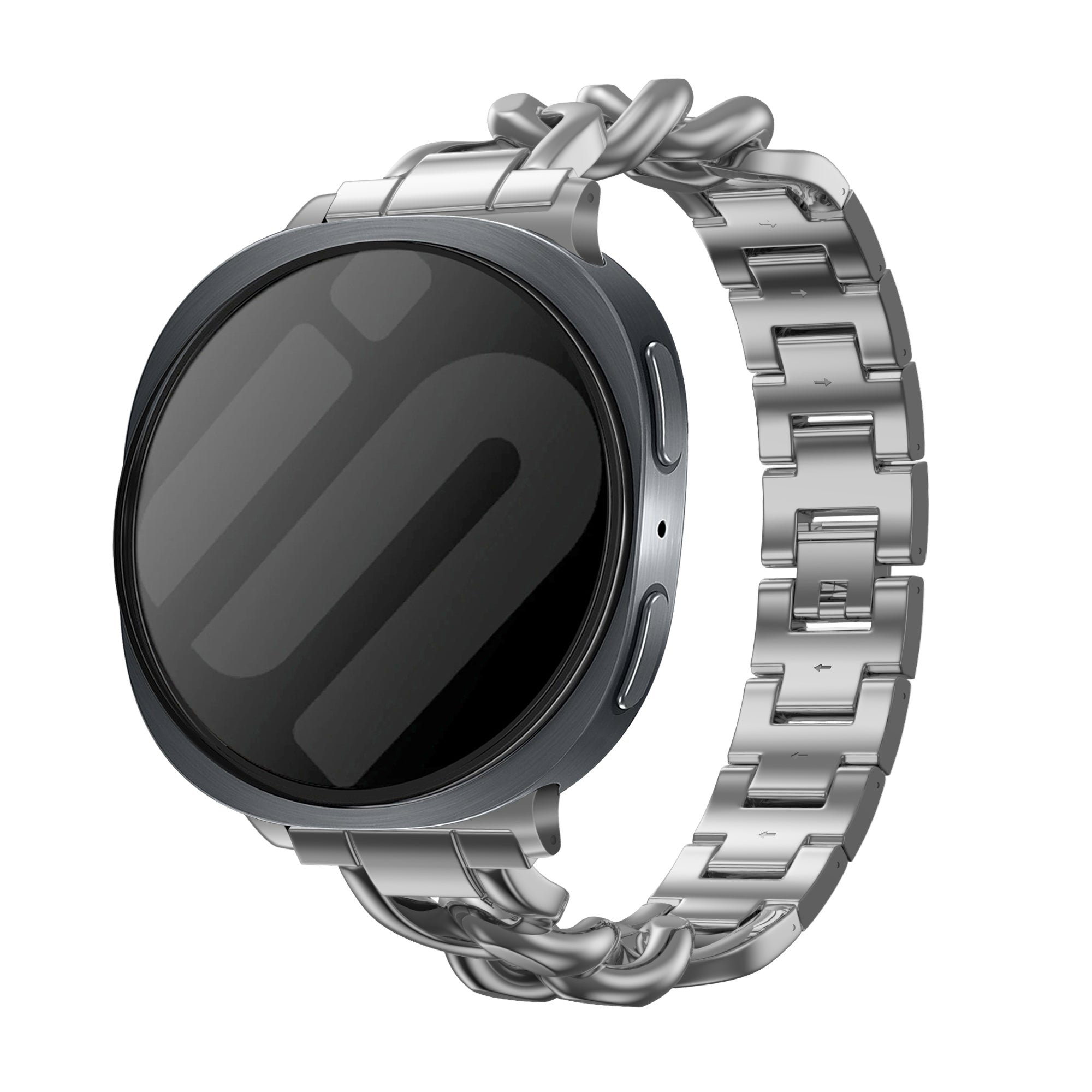 Samsung Galaxy Watch 8 - 40mm Stahl Gliederarmband (Silber)