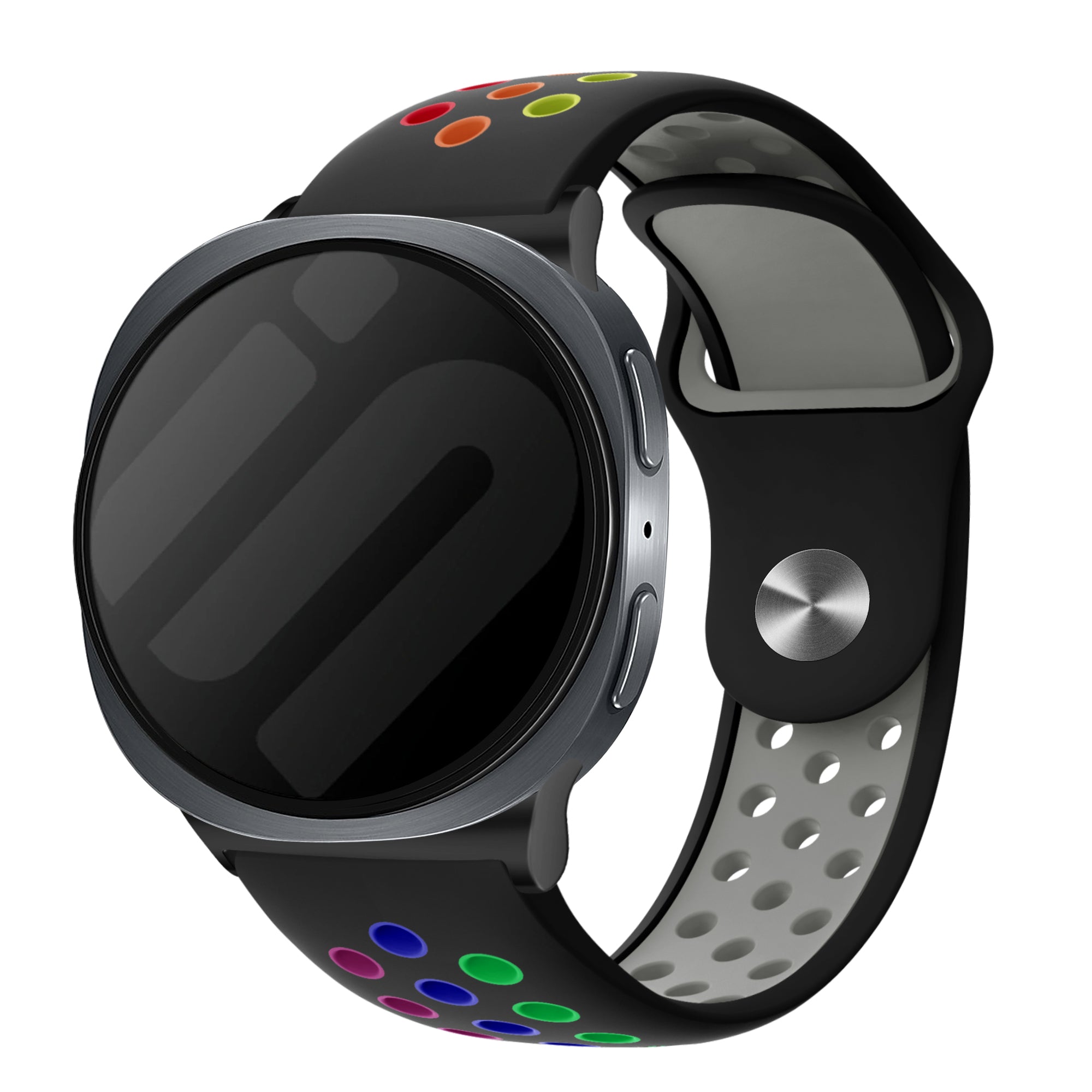 Samsung Galaxy Watch 8 Classic Sportarmband (Schwarz/Mehrfarbig)