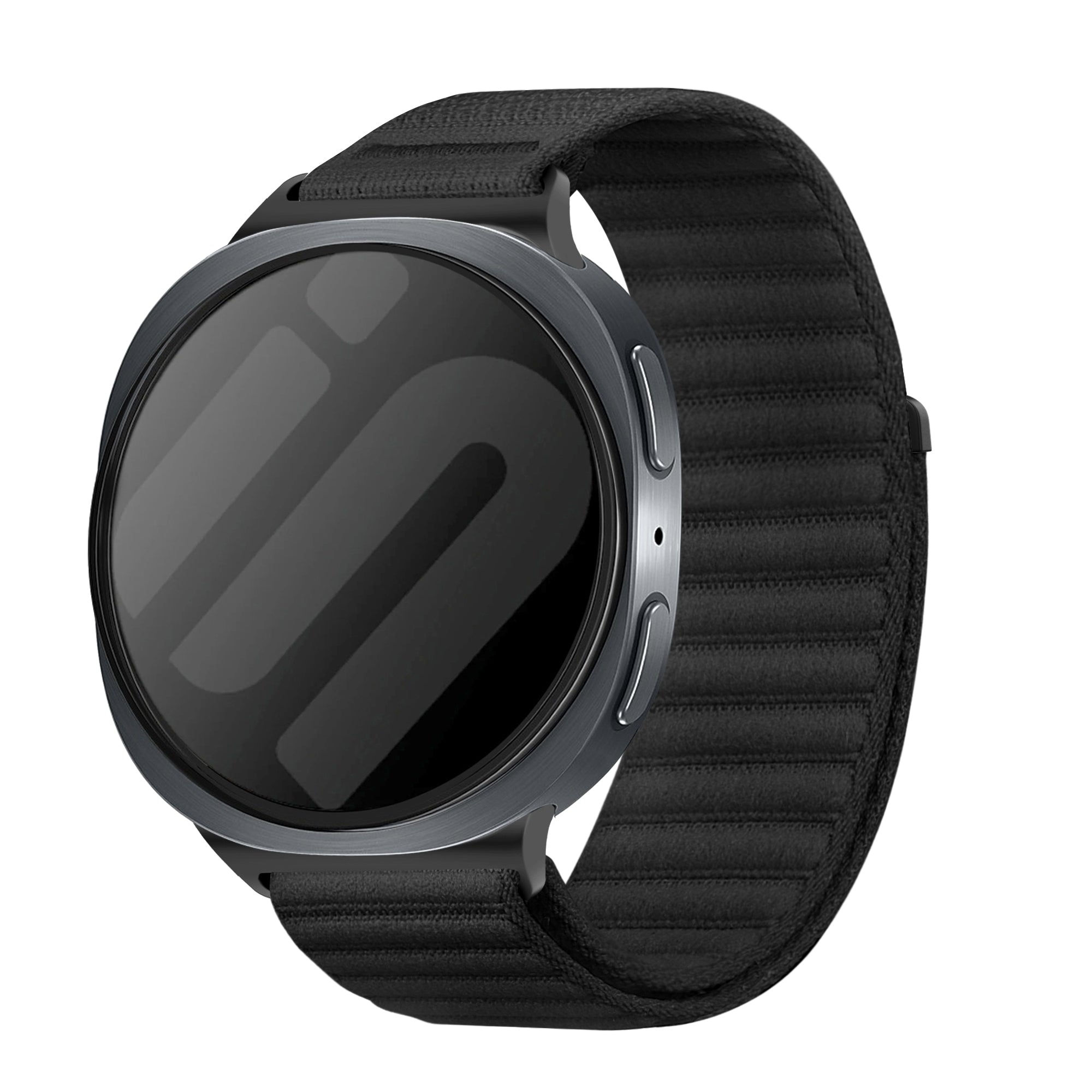 Samsung Galaxy Watch 8 - 44mm Wave Nylonarmband (Schwarz)